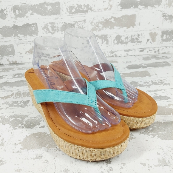 NEW ZODIAC Women's Rio Thong Platform Wedge Sandals I426 - Picture 4 of 12